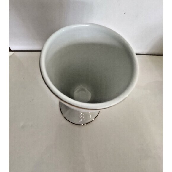 Limoges France Victorian Courting Couple Goblet/Vase 5 1/4" Tall - Picture 6 of 9